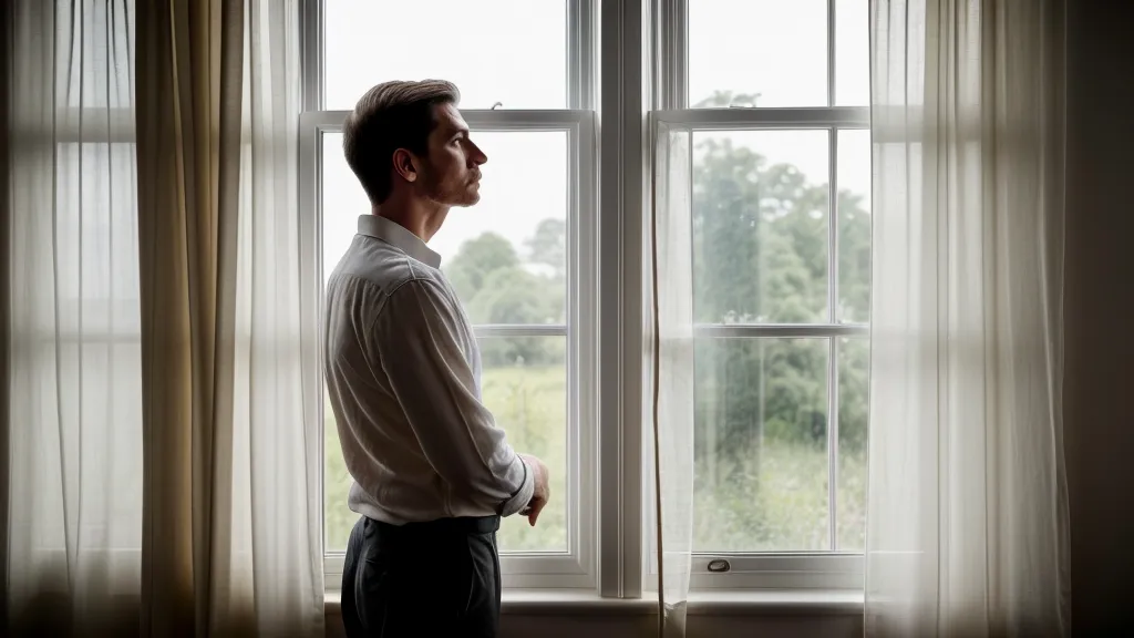 Toits de Poitiers au crépuscule, décor discret d'une réflexion sur la maîtrise de soi et l'endurance masculine