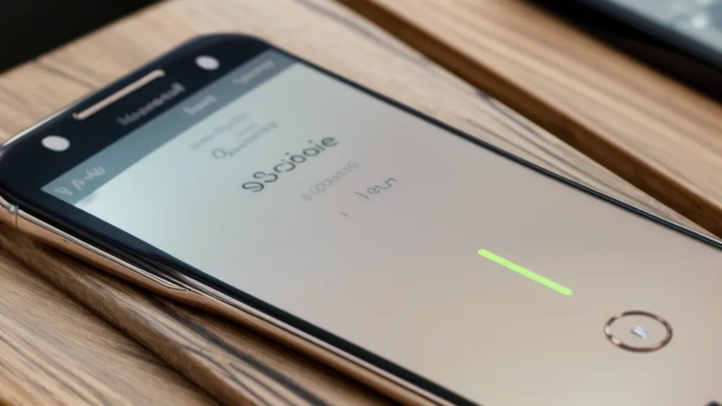 Smartphone affichant un calendrier de 21 jours sur une table de nuit