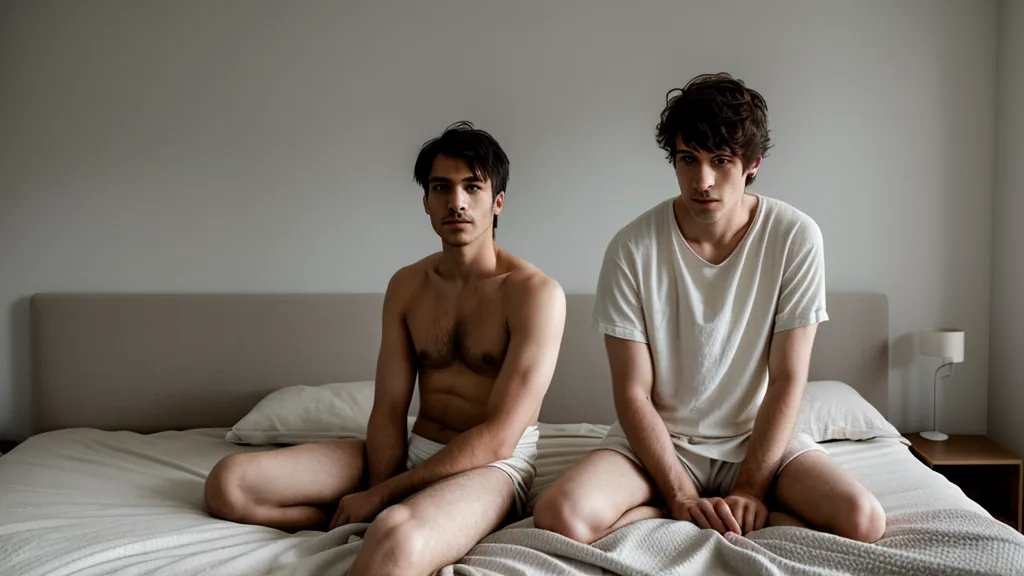 Un homme assis sur son lit, l'air serein et maître de ses capacités physiques.